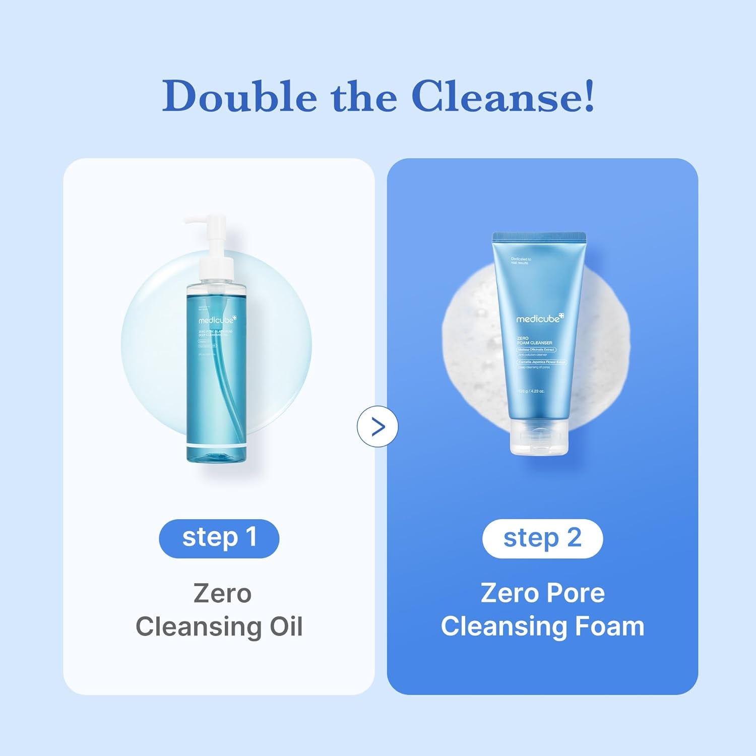 Facial Cleanser Zero Foam Cleanser | Daily Gentle Cleansing Foam for Sensitive Skin | Excess Sebum Control, Hydration, Pore Minimization | Korean Skincare, 4.23 Oz